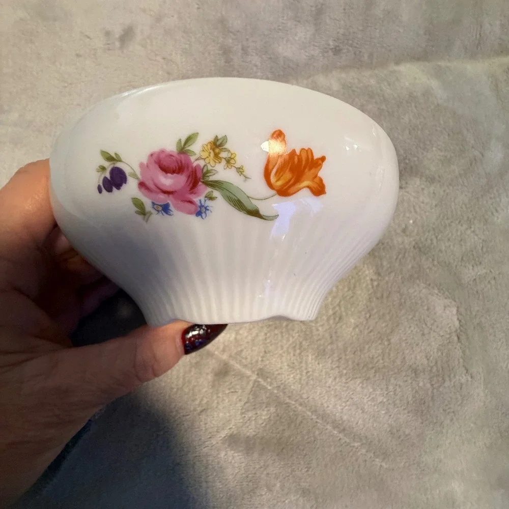 Vintage JLMENAU Floral Porcelain‎ Bowl GDR Germany 5
